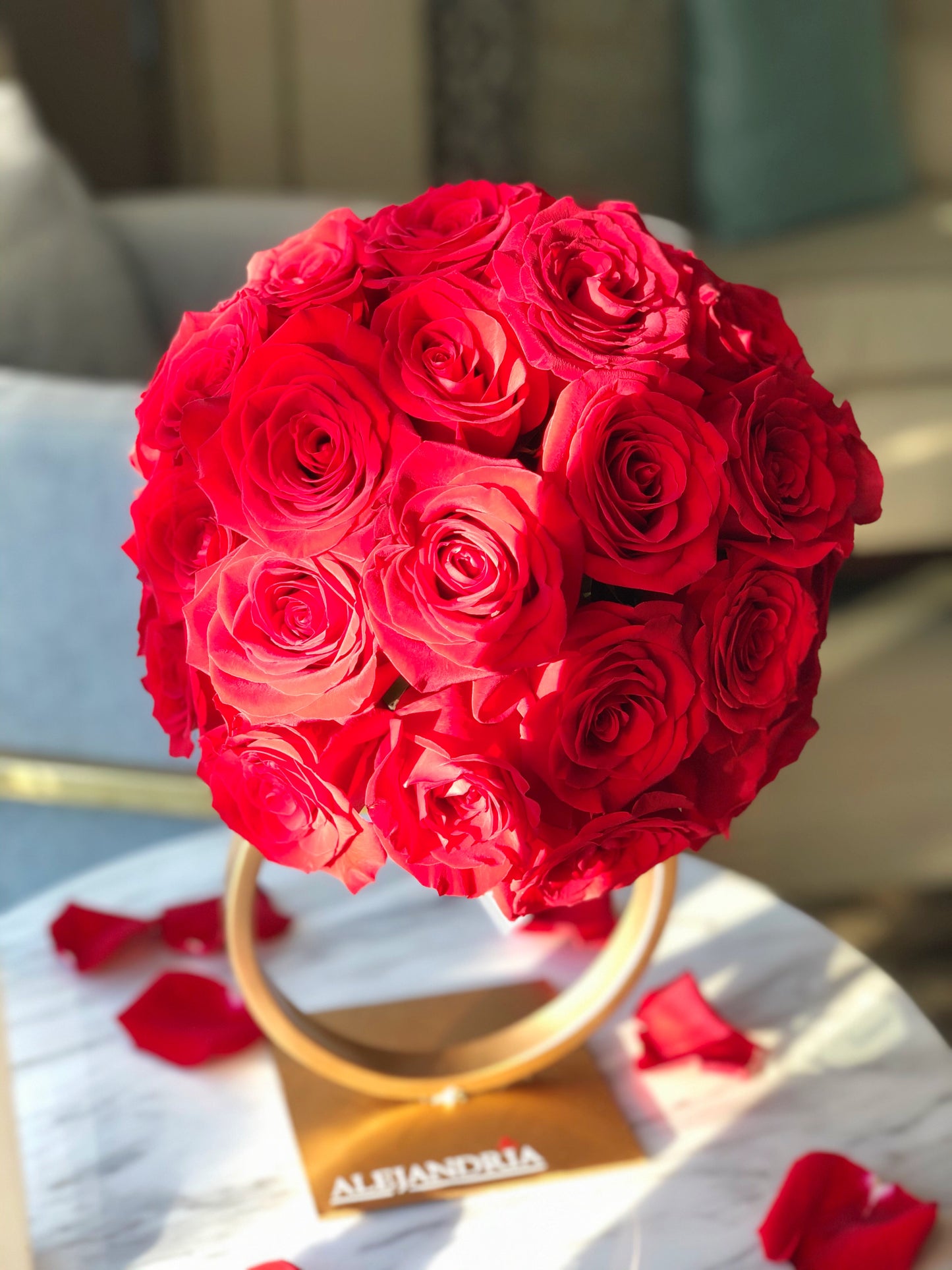 Engagement Ring "Red Roses" - Alejandría Arte Floral