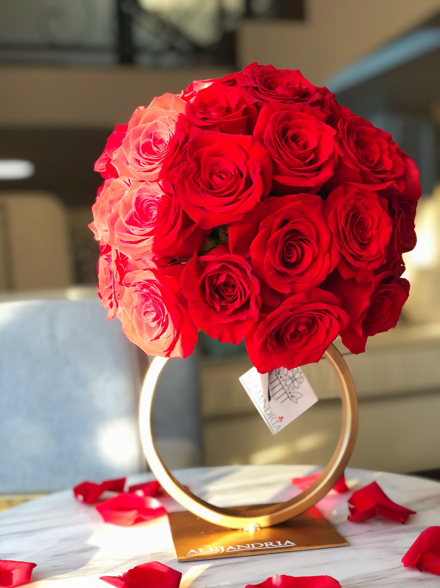 Engagement Ring "Red Roses" - Alejandría Arte Floral