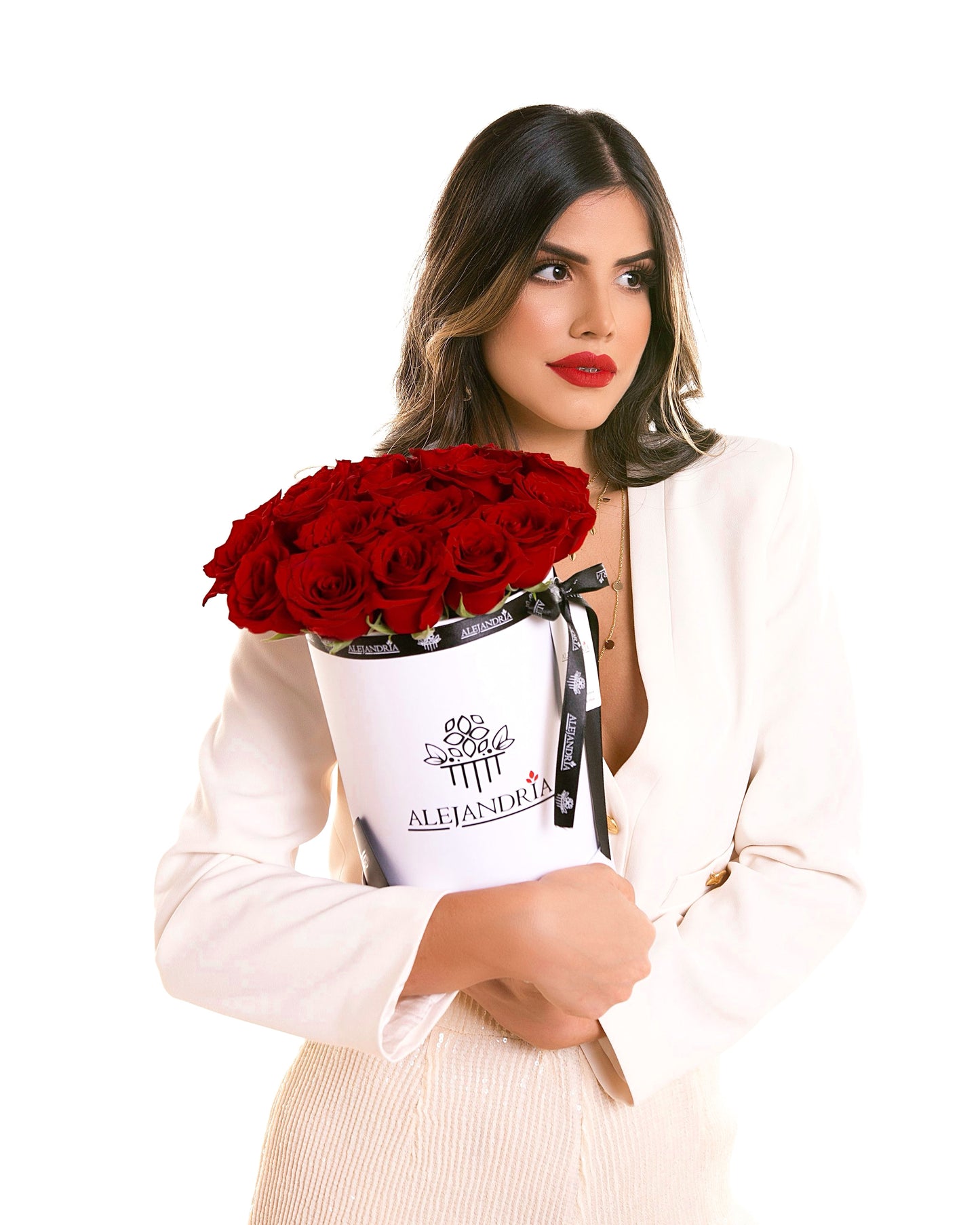 Finest FlowerBox Red Roses - Alejandría Arte Floral