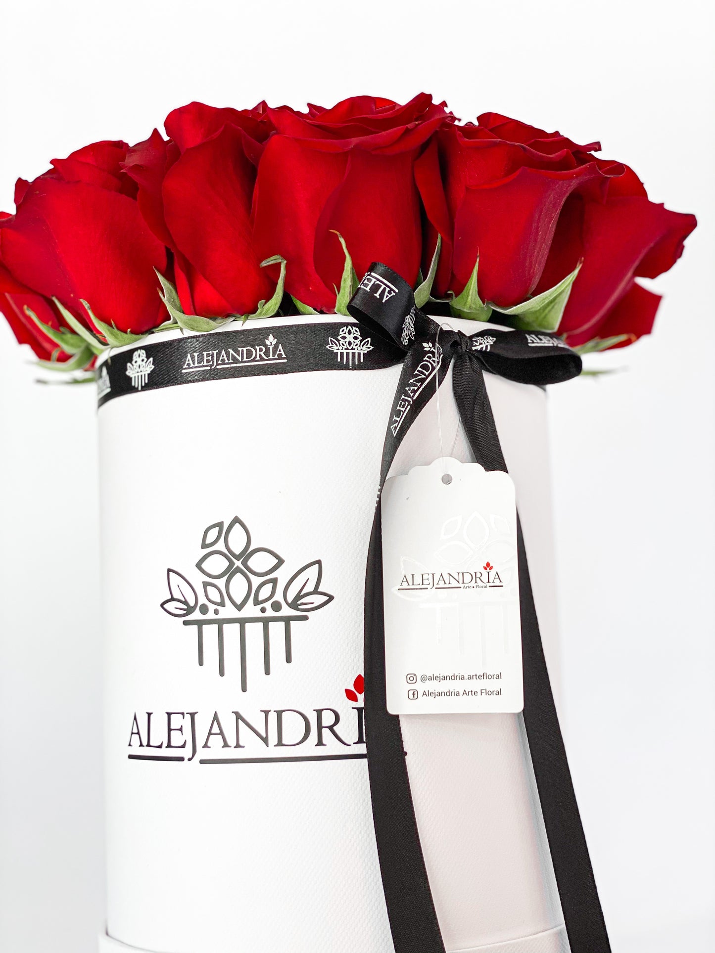 Finest FlowerBox Red Roses - Alejandría Arte Floral