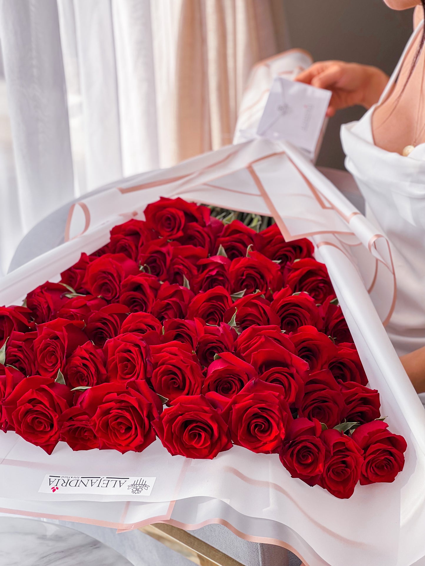 Ramo Minimalista 50 Rosas