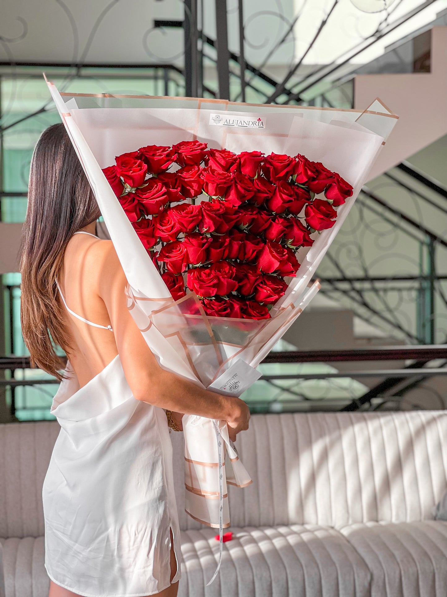 Ramo Minimalista 50 Rosas