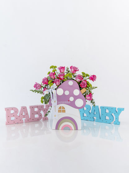 Baby Mushroom - Arreglo de Nacimiento Unisex